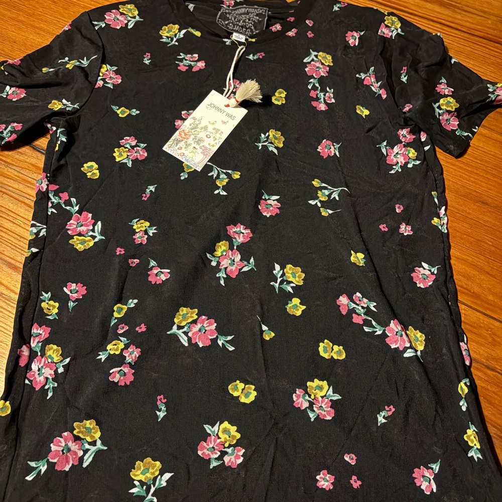 Floral Deep Blue/Black Shirt